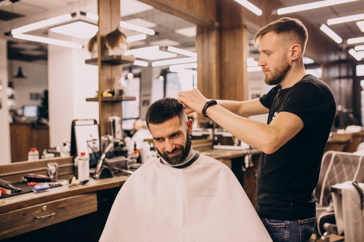 Styling station at Maverick Grooming Studio
